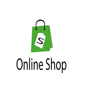 green shopping bag,      bag icon ,   bag with tix