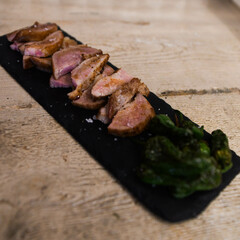 Cuts of Iberian secret, high quality pork
