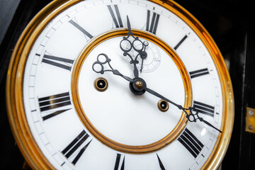 antique clock, clock face