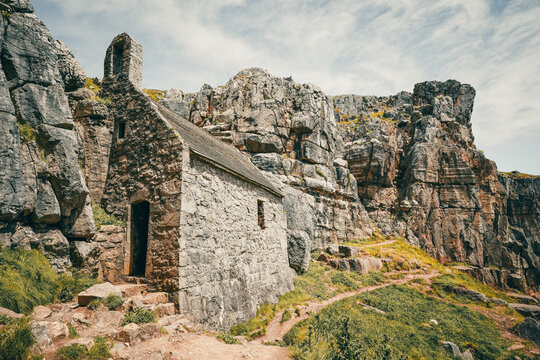 Saint Gowan&acute;s Chapel in Pembrokeshire Wales
