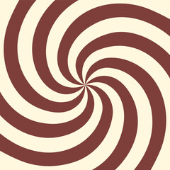 Chocolate Day Swirl Background. Abstract Square Frame for Banner and Promotion Template.