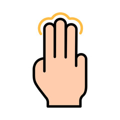 Touch pad icon. Index finger, doubleclick, decrease, increase, turn, rotation, approximation, press, Scrolling, click, arrow, sensor, turn. Zoom in, move, response time, x2