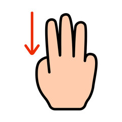 Touch pad icon. Index finger, doubleclick, decrease, increase, turn, rotation, approximation, press, Scrolling, click, arrow, sensor, turn. Zoom in, move, response time, x2