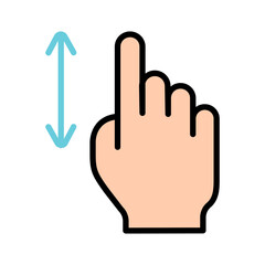 Touch pad icon. Index finger, doubleclick, decrease, increase, turn, rotation, approximation, press, Scrolling, click, arrow, sensor, turn. Zoom in, move, response time, x2