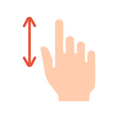 Touch pad icon. Index finger, doubleclick, decrease, increase, turn, rotation, approximation, press, Scrolling, click, arrow, sensor, turn. Zoom in, move, response time, x2