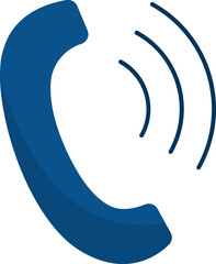 Phone Ringing icon in Blue Color.