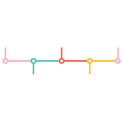 Timeline infographic Colorful