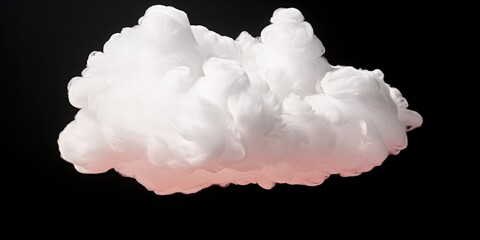Abstract Cloud Formation with Pink Undertones