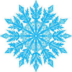 snowflake on transparent background