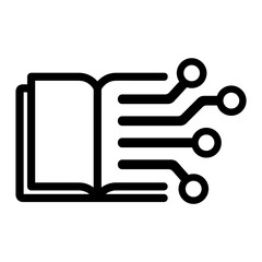  E-books ( online books ) vector icon illustration