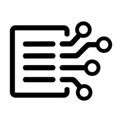 Electronic document ( digital document ) vector icon illustration