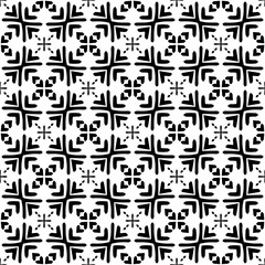 Monochrome pattern, Abstract texture for fabric print, card, table cloth, furniture, banner, cover, invitation, decoration, wrapping.seamless repeating pattern.Black color.