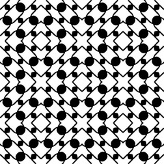 Monochrome pattern, Abstract texture for fabric print, card, table cloth, furniture, banner, cover, invitation, decoration, wrapping.seamless repeating pattern.Black color.