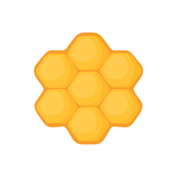 recommend clip art: Honeycomb hand drawn icon in cute cartoon vector illustration