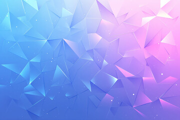 Fototapeta premium Blue and pink abstract low poly geometric background