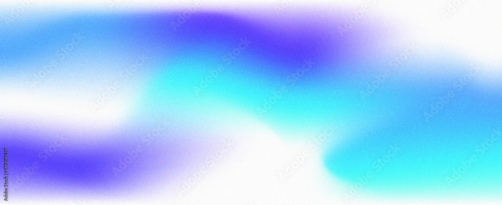 Sticker blue noise gradient background grainy texture banner copy space