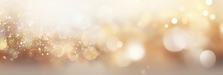 Abstract Golden Bokeh Background