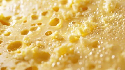 Cheese Background. Texture of White, Closeup Surface in Yellow Shades