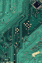  Minimalist vector, temple, style of circuit boards, muted, sandstone, gray