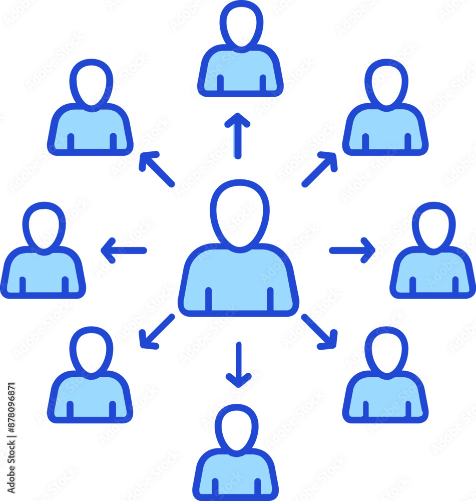 Aufkleber user connection or networking icon or symbol.