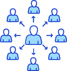User Connection or Networking Icon or Symbol.
