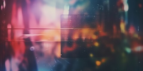 Naklejka premium Abstract Glitch Art with Vibrant Colors