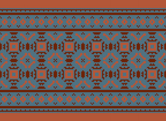Ikat paisley. Geometric ethnic pattern oriental African American Pakistan,Asia,Aztec motif textile and bohemian.design for background, wallpaper