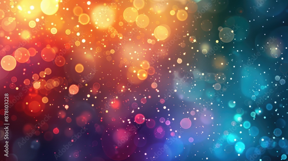 Canvas Prints Colorful background with bokeh effects