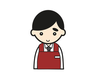 男性スーパー店員