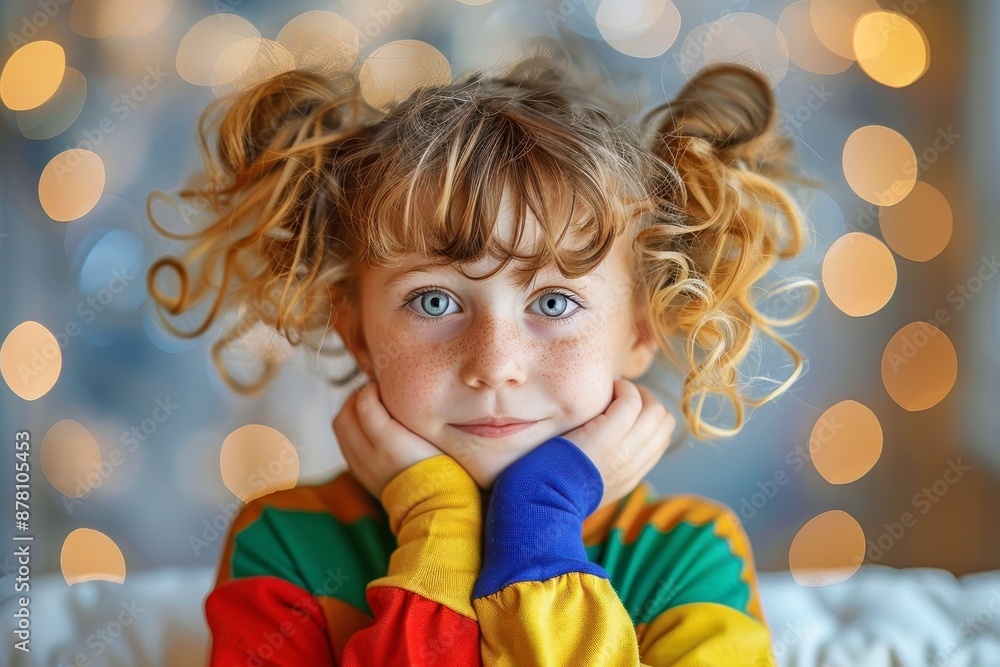 Wall mural commercial photography of children with smiles