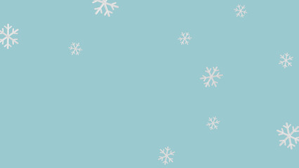 A snow crystal on a blue background