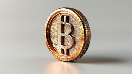 Money background. USA dollar with Euro Banknotes and Bitcoin cryptocurrency investing concept.