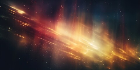 Abstract Light Streaks and Glowing Particles,retro film overly, vintage film texture,  scratch, dust and light leaks,Light Trails