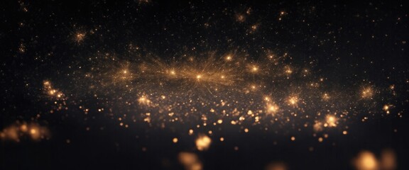 Fototapeta premium Fire embers particles over Gray background, Abstract dark glitter fire particles lights