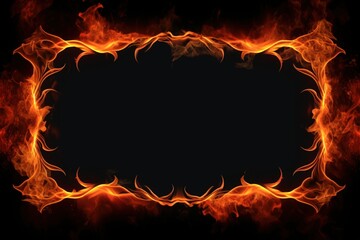 Fiery Frame: A Burning Border