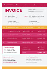 Professional Business Invoice Template Design