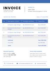 Professional Freelancers Invoice Template Design