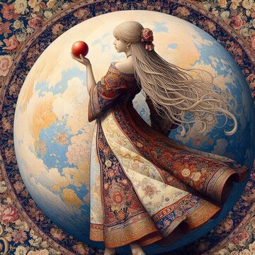 Elegance in the Escheresque Sphere A Dance of Pattern and Perspective