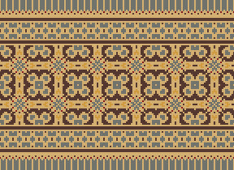 Folk ornament, national pattern, ethnic embroidery, ornamental texture, traditional geometric motives of the tribes of the African continent.