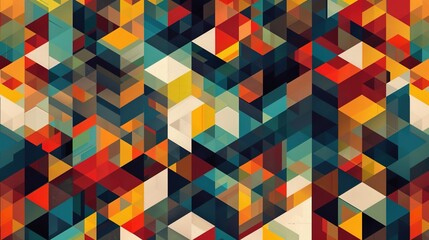 Geometric pattern wallpaper