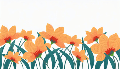 flower white background