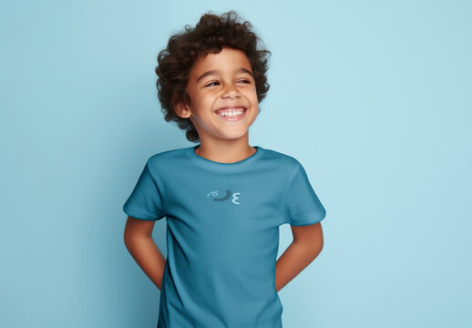 Apparel Kid Tshirt Mockup With Generative AI