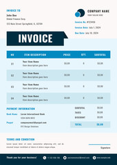 Modern Business Invoice Template Design