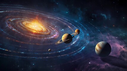 planets in space 