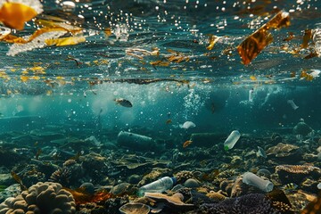 Polluted river