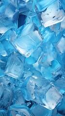 blue crystals on a blue background