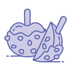 Caramel Apple Icon