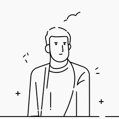 A person with a thought beat candidate