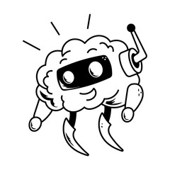 A hand drawn icon designed in sketchy style 