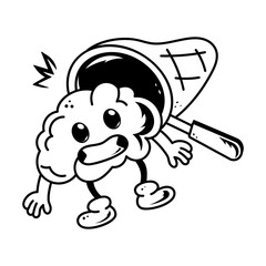 A sketchy style icon of stealing idea 